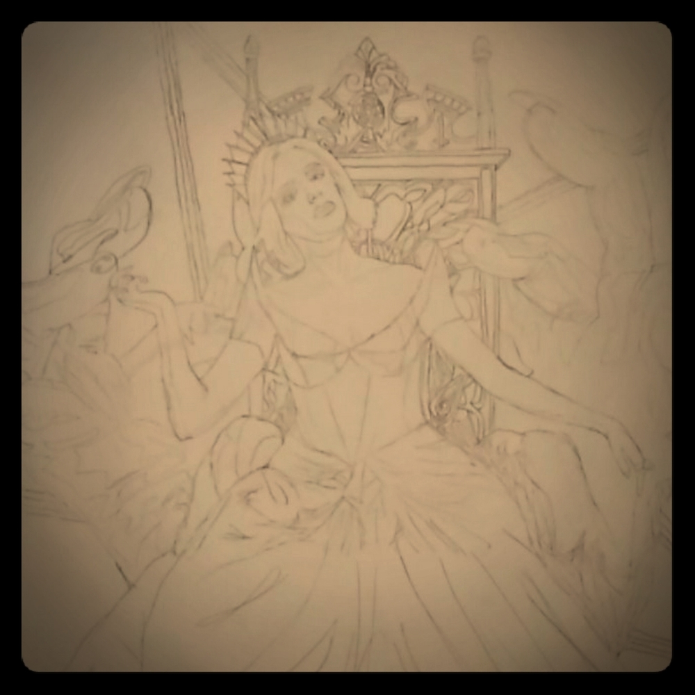 Sketch of Chilling Adventure of Sabrina